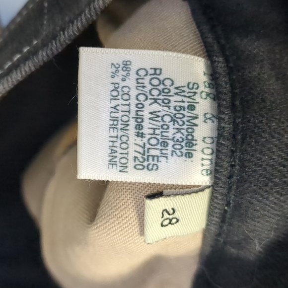 RAG & bone black distressed skinny jeans size 28 - Picture 6 of 7